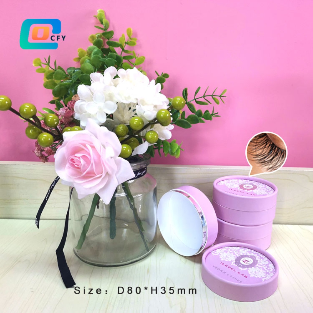 Factory Wholesale Twist up cardboard paper board eco friendly cosmetics packaging for eyelash