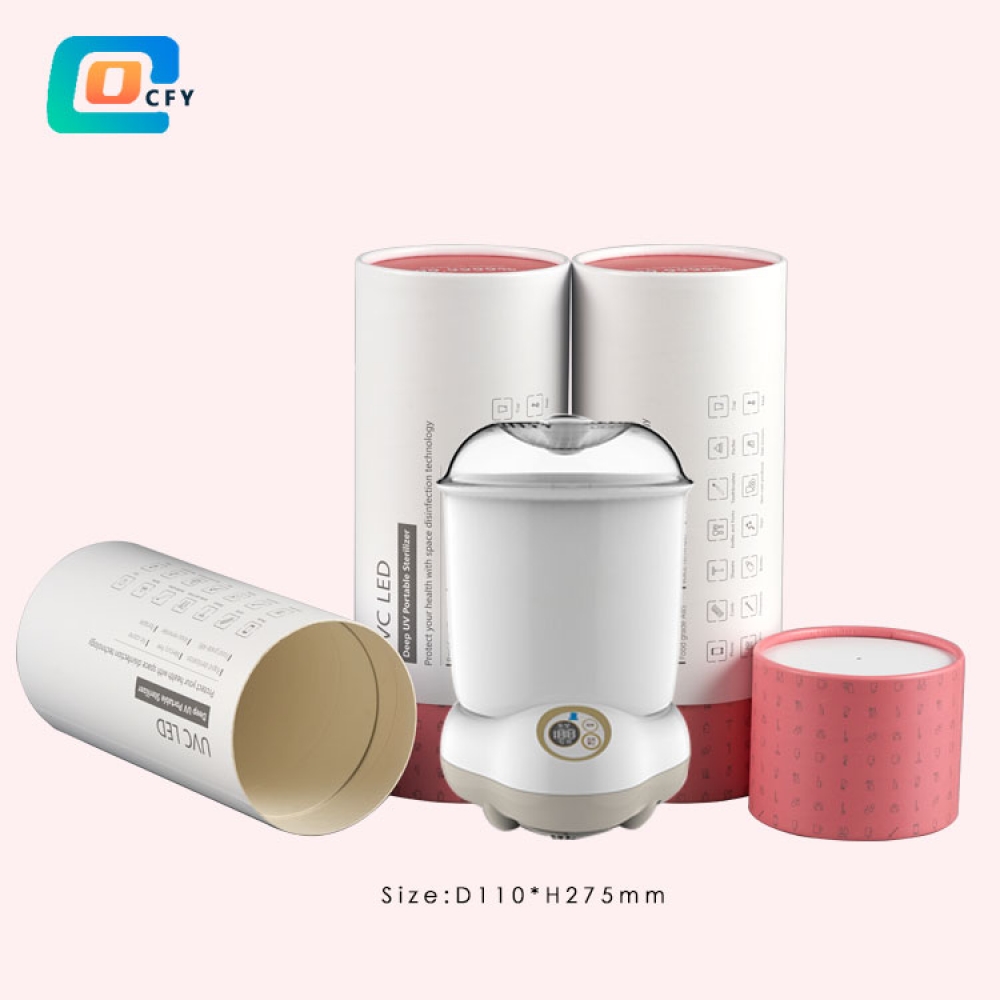Custom Printed Creative Round Kraft Paper Tube Packaging For Food and gift Packaging