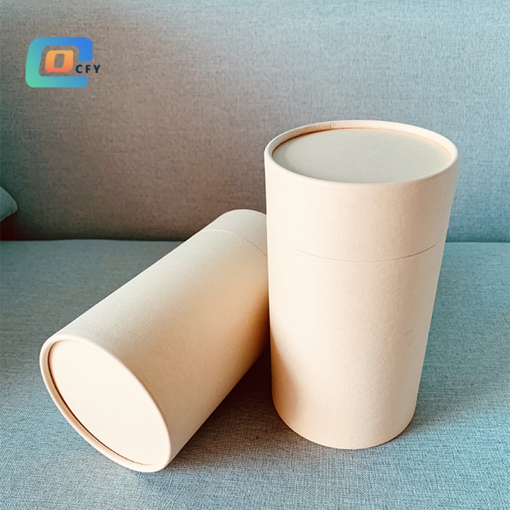 Recycled Food Grade biodegradable Round cardboard Packaging Paper Pipe Cardboard Tube for wine chips