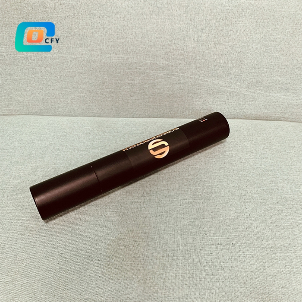 Eco Friendly paper tube container black cylinder tube for vehicle recycled Kraft tubes packaging for screen