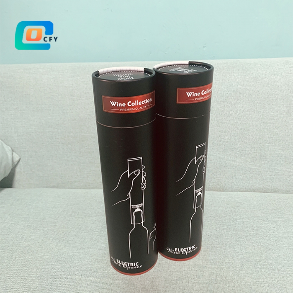 Wholesale manufacturer of biodegradable Round cardboard Packaging for Electric wine opener Kraft Paper Tube for gift box