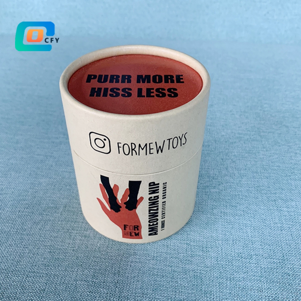 Eco friendly craft paper tube custom printing tube can cardboard cylinder packaging  kraft cylinder packaging for toy