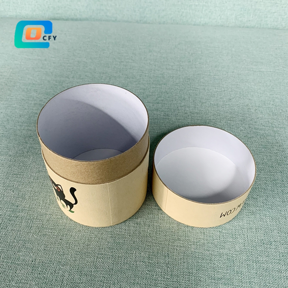 Eco friendly craft paper tube custom printing tube can cardboard cylinder packaging  kraft cylinder packaging for toy