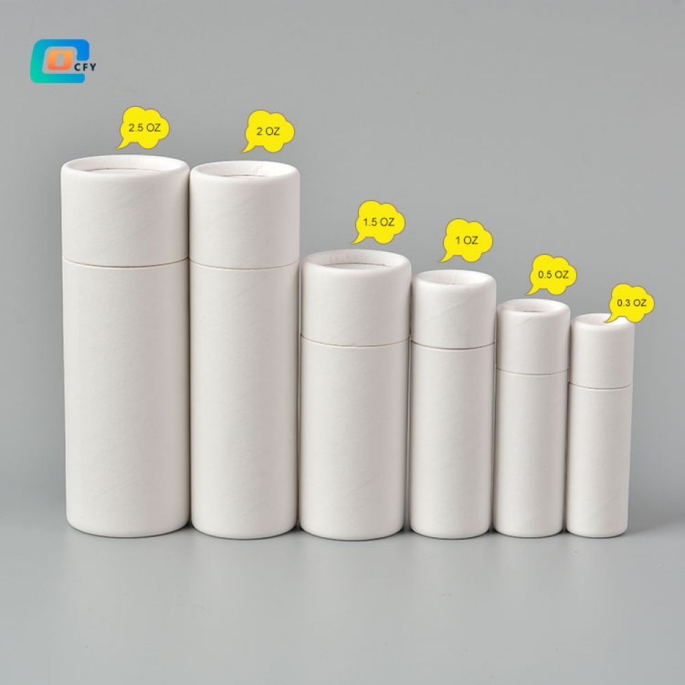 Custom design push up paper tubes with packaging tube cartoon for lip balm deodorant paper tube