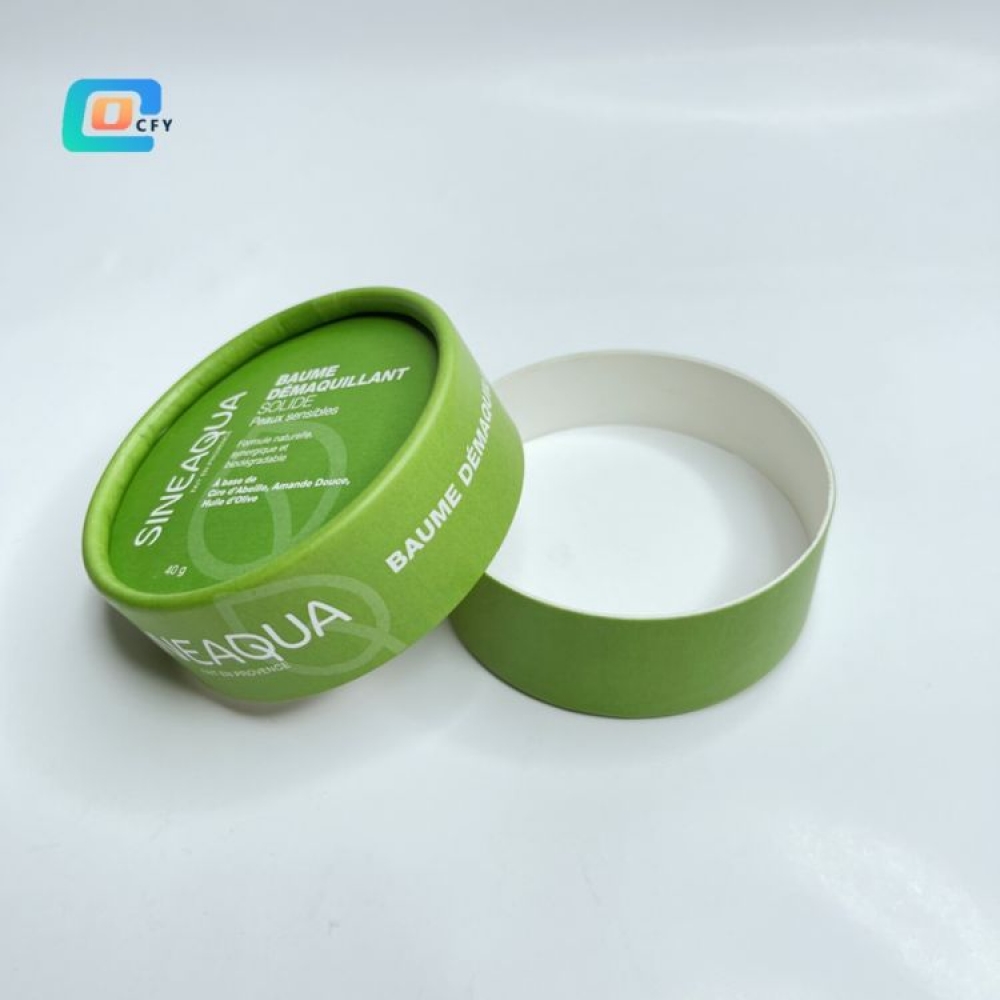 China Factory Custom Biodegradable Deodorant Paper Jar Lip Balm Paper Tube for Cosmetic Containers Packaging