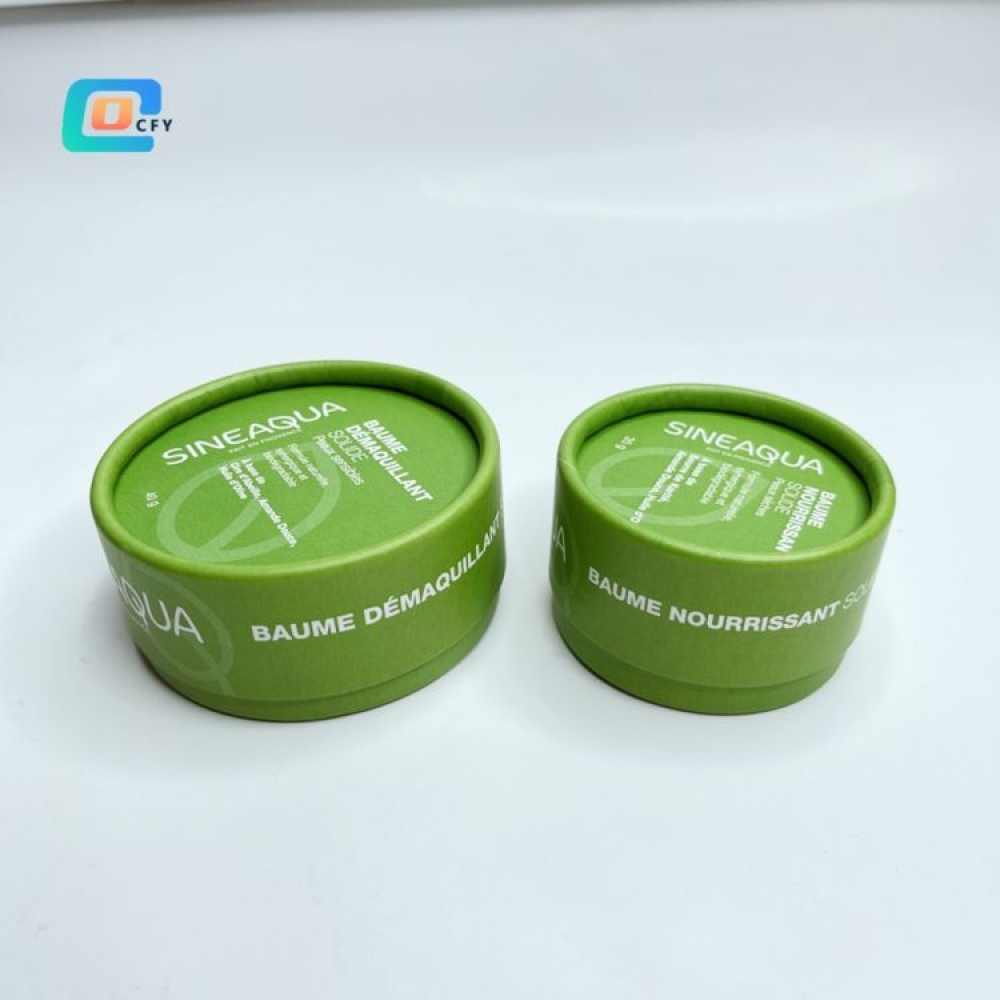 China Factory Custom Biodegradable Deodorant Paper Jar Lip Balm Paper Tube for Cosmetic Containers Packaging