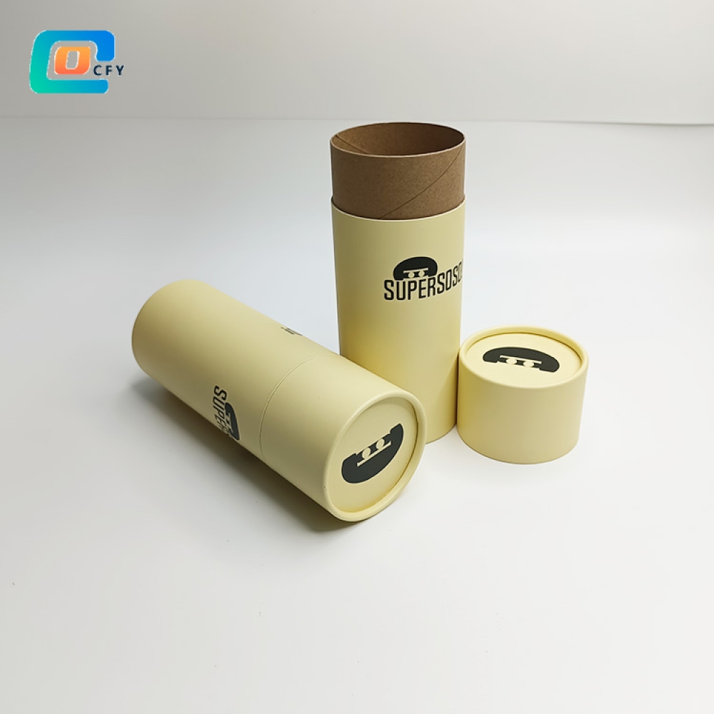 glass packaging can Kraft Cylinder Paper tube for spoon Tableware eco- friendly paper container