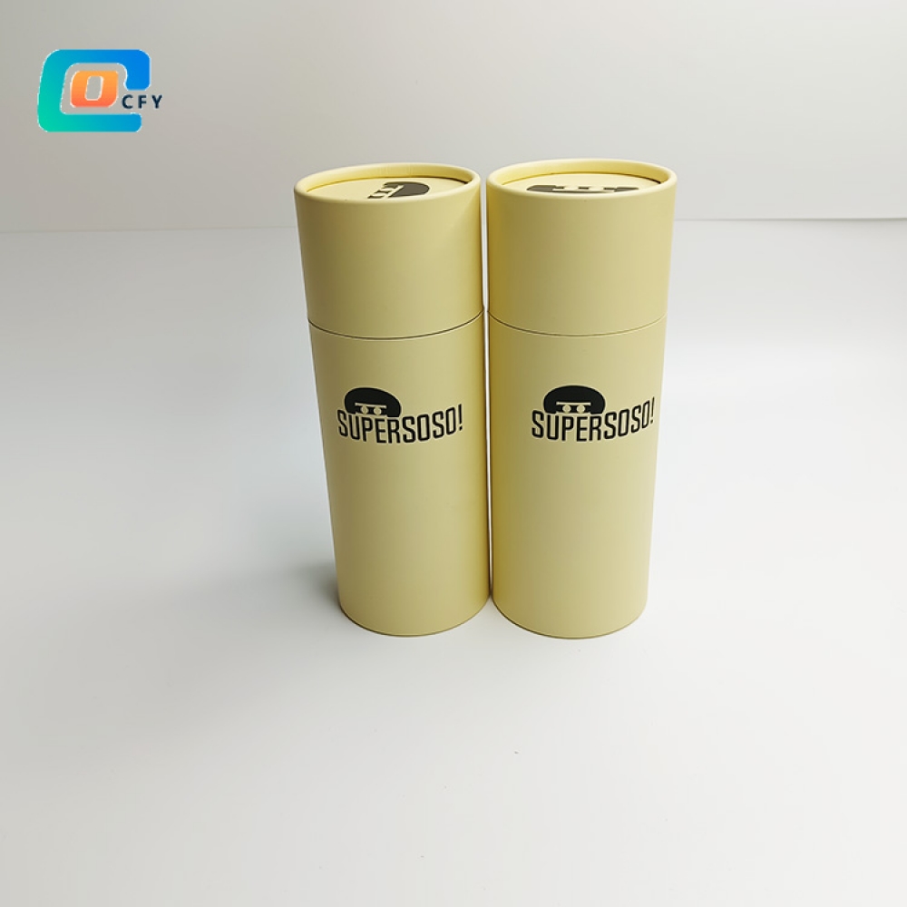 glass packaging can Kraft Cylinder Paper tube for spoon Tableware eco- friendly paper container
