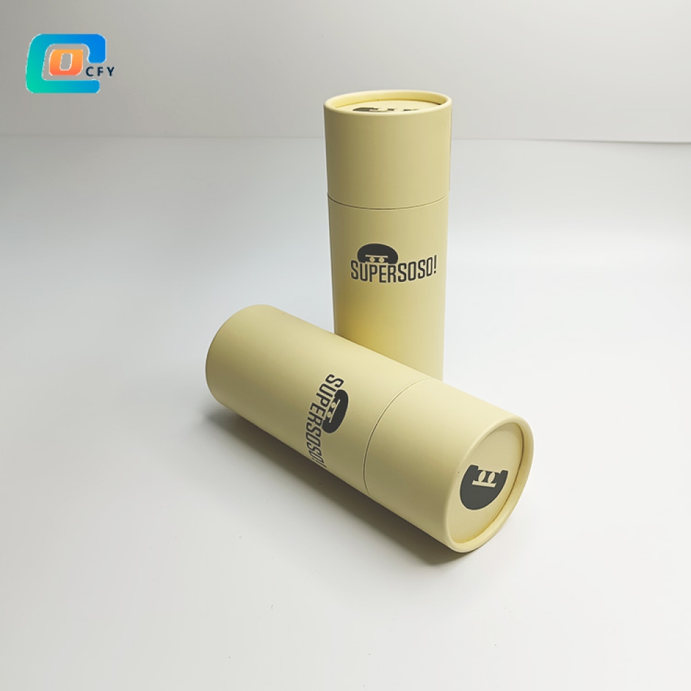glass packaging can Kraft Cylinder Paper tube for spoon Tableware eco- friendly paper container