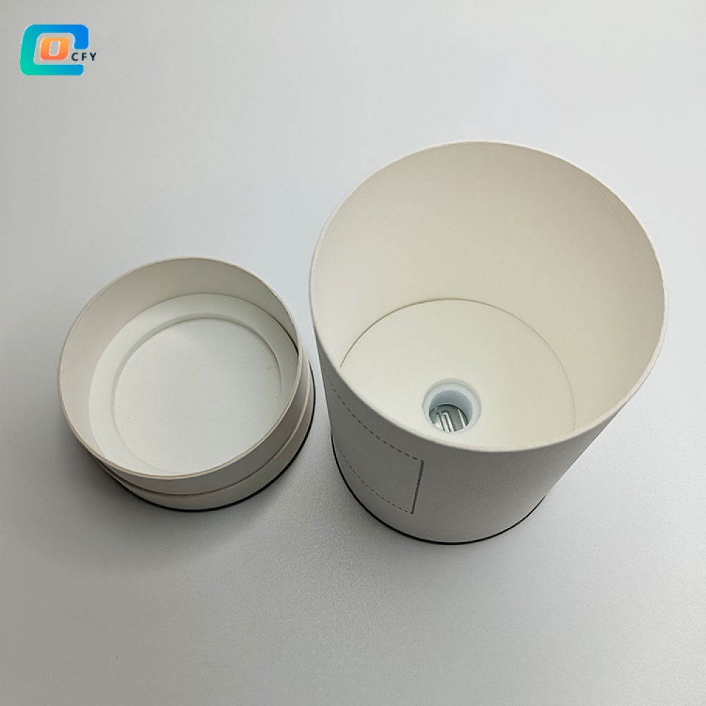 cylinder cardboard skincare set packaging tube high quality fancy paper container for essence spray eye cream with logo
