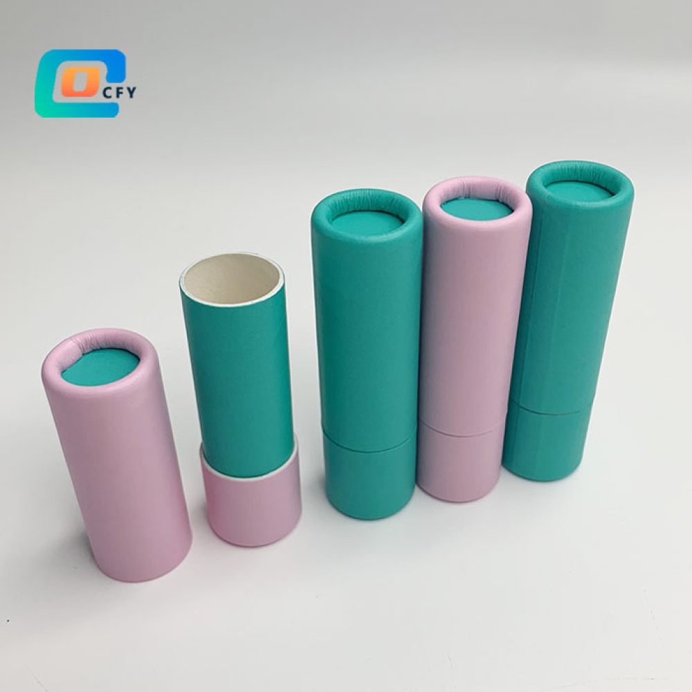 0.3OZ  0.5OZ 1OZ 1.5OZ 2OZ 2.5OZ  sure Deodorant Stick container balm container Kraft Push Up Paper Tube for lip gloss lip balm