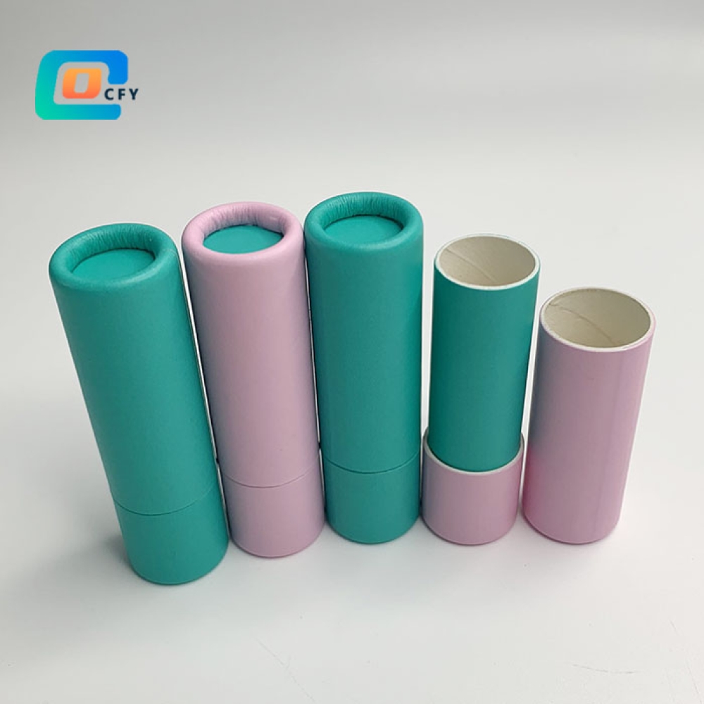 0.3OZ  0.5OZ 1OZ 1.5OZ 2OZ 2.5OZ  sure Deodorant Stick container balm container Kraft Push Up Paper Tube for lip gloss lip balm