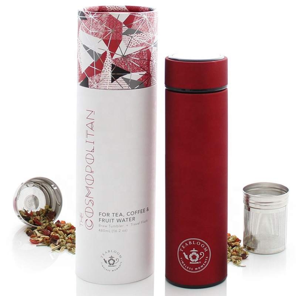 new design sport water bottle package bottle cardboard container beverage cylinder with printing