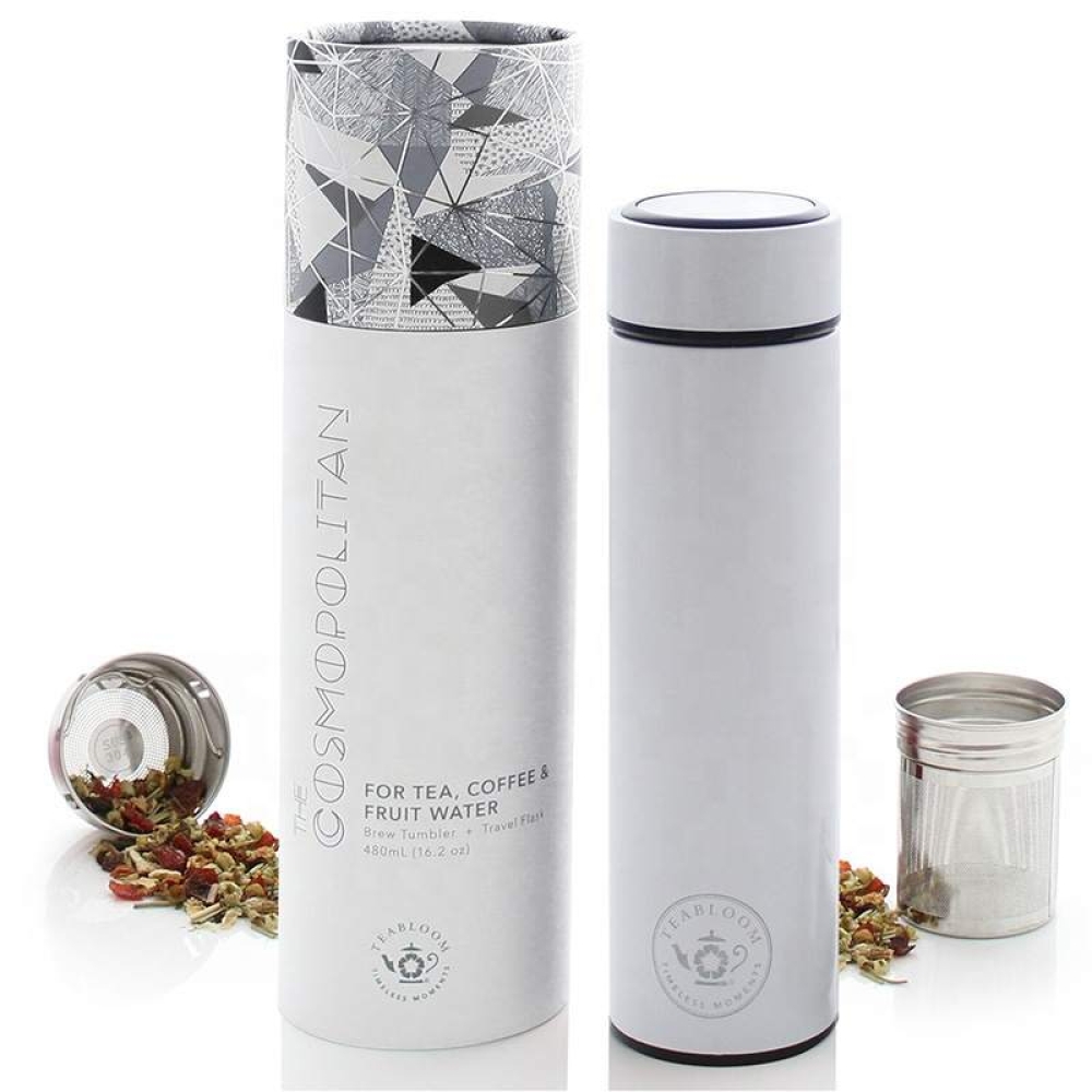 new design sport water bottle package bottle cardboard container beverage cylinder with printing