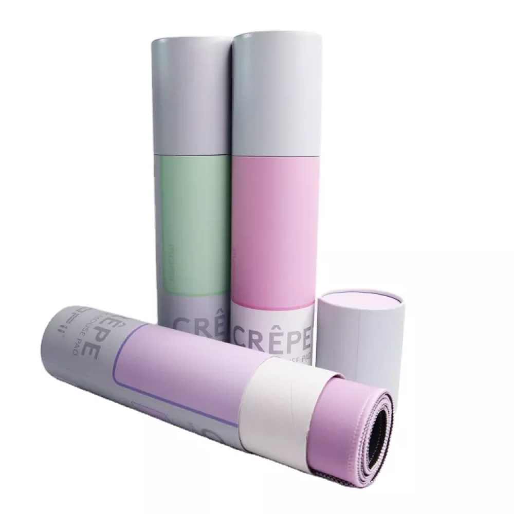custom size logo paper tubes Soft Gaming Mouse Pad Large Black purple pink Mousepad cardboard container