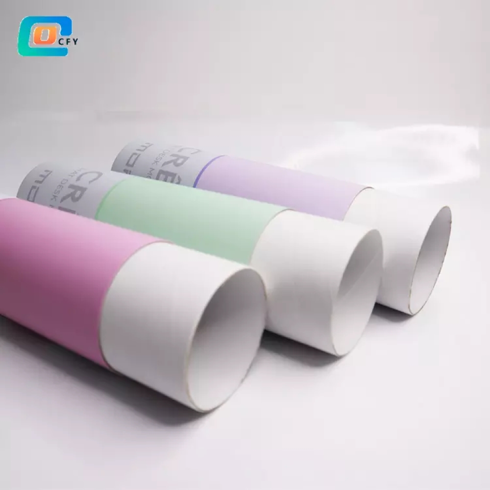 custom size logo paper tubes Soft Gaming Mouse Pad Large Black purple pink Mousepad cardboard container