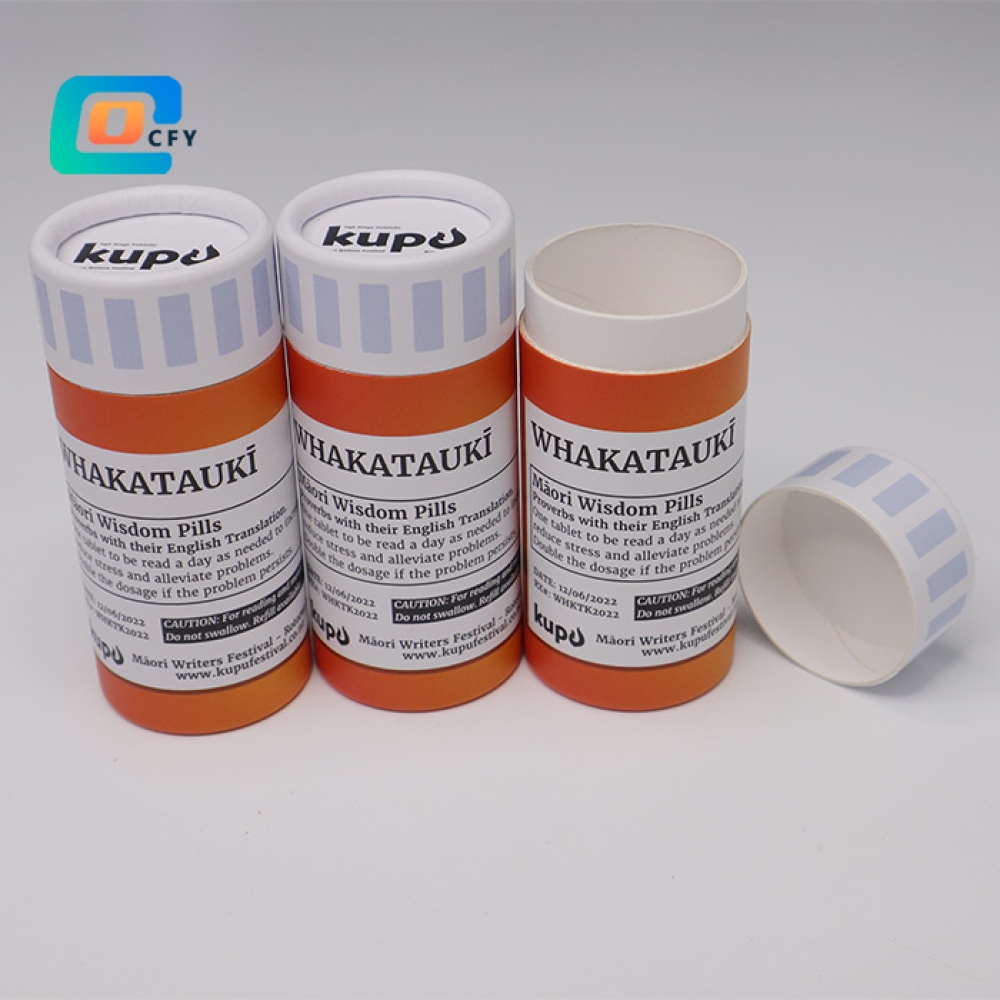 Empty Biodegradable Cardboard Container Aromatherapy Slim Paper Tube Packaging Recyclable Push up Kraft Paper Tube Pantone Gold