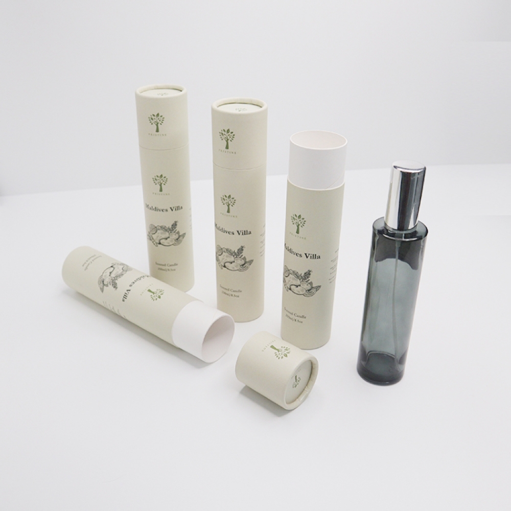 ECO Tube Packaging Cardboard perfume fragrance Containers Paper Tube Friendly Paper Toy Fortress Customized Box  Logo