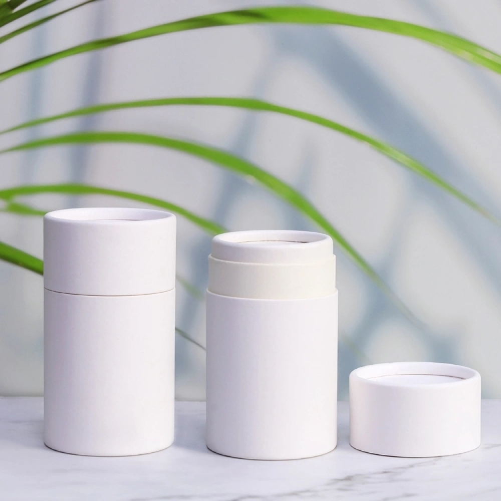 Cosmetic cylinder empty tubes food paper board canisters container  kraft paper loose powder tea food shaker tube