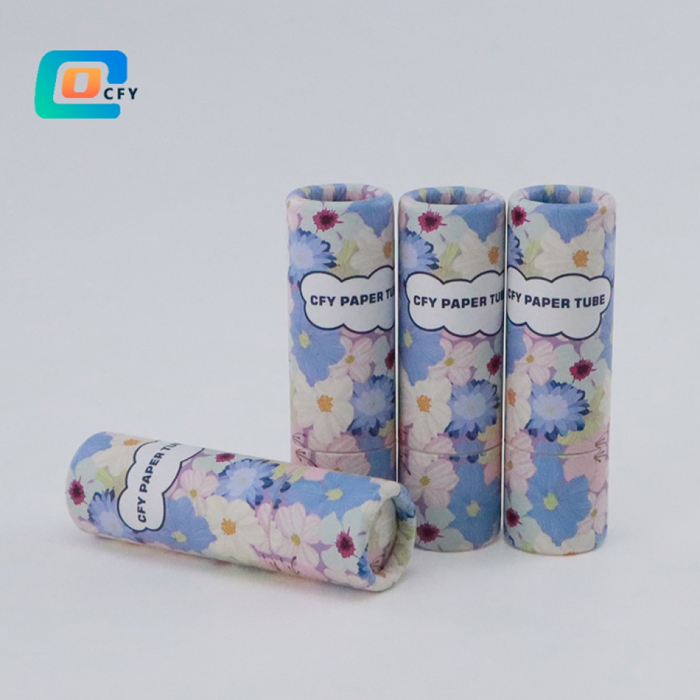 Empty matt silver Twist up lipstick packaging lip gloss Cardboard cylinder container Kraft Cosmetic sure Deodorant Lip Balm tube