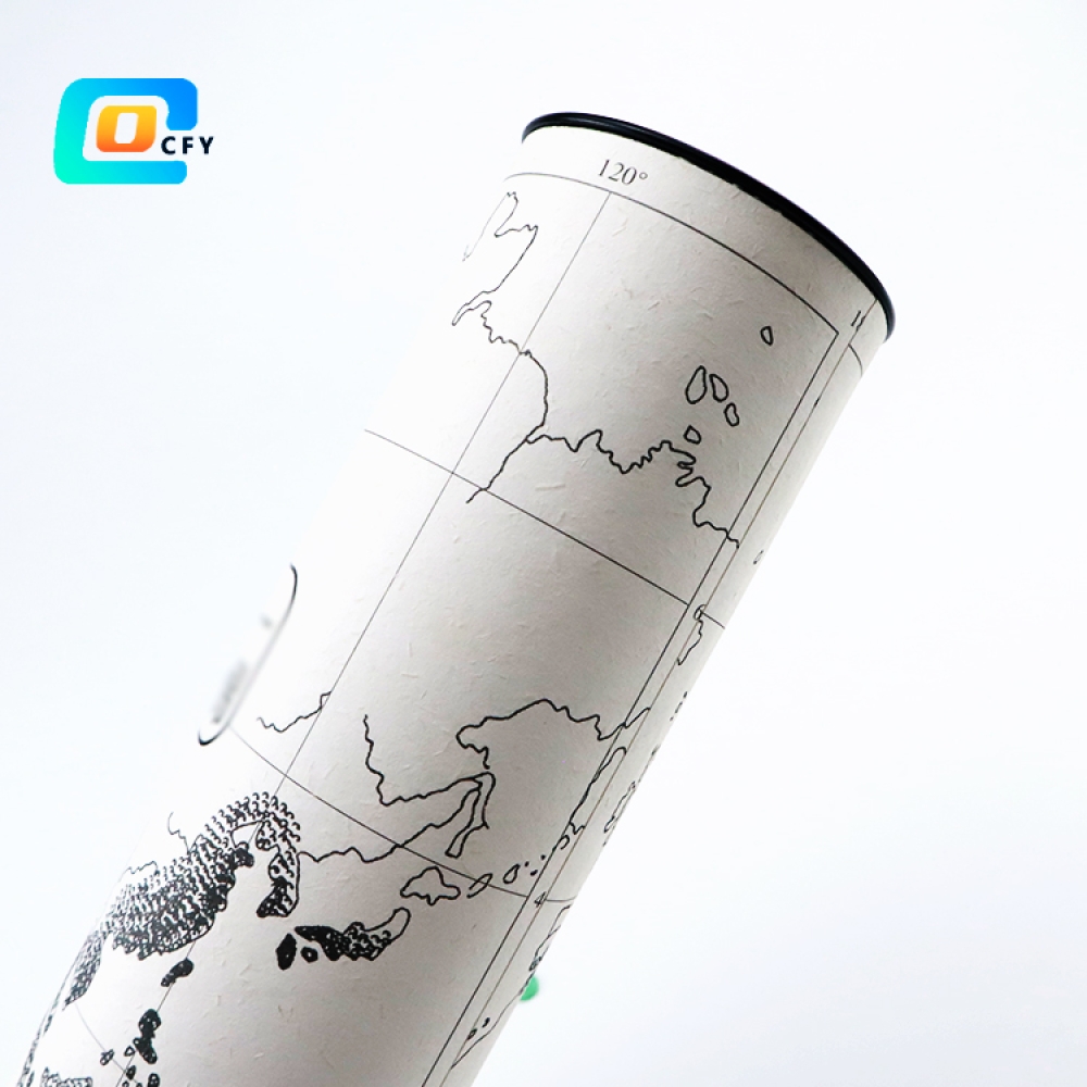 Custom Paper Tube Packaging with metal lids for T-shirts and Clothing Apparel Packaging Cardboard Tube Boxes