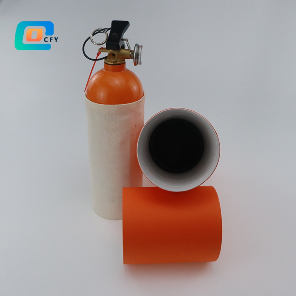 Custom portable fire extinguisher cylinder packaging box cardboard paper tube gift box packaging eco friendly round container