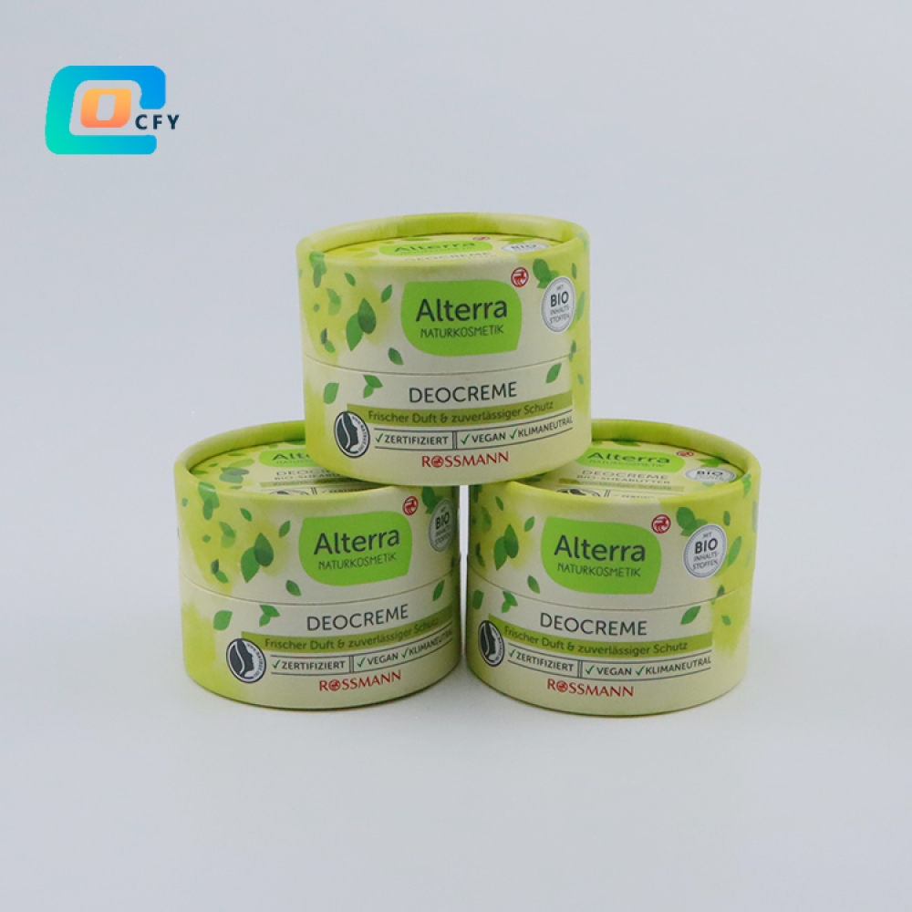 Factory Wholesale Biodegradable Food Grade Paper Cans Round Cardboard Tube Solid Perfume Container Lip face and body balm tubes