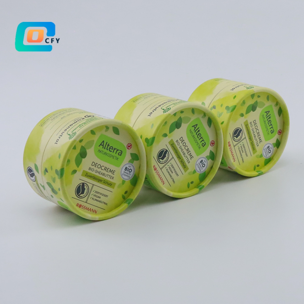 Factory Wholesale Biodegradable Food Grade Paper Cans Round Cardboard Tube Solid Perfume Container Lip face and body balm tubes