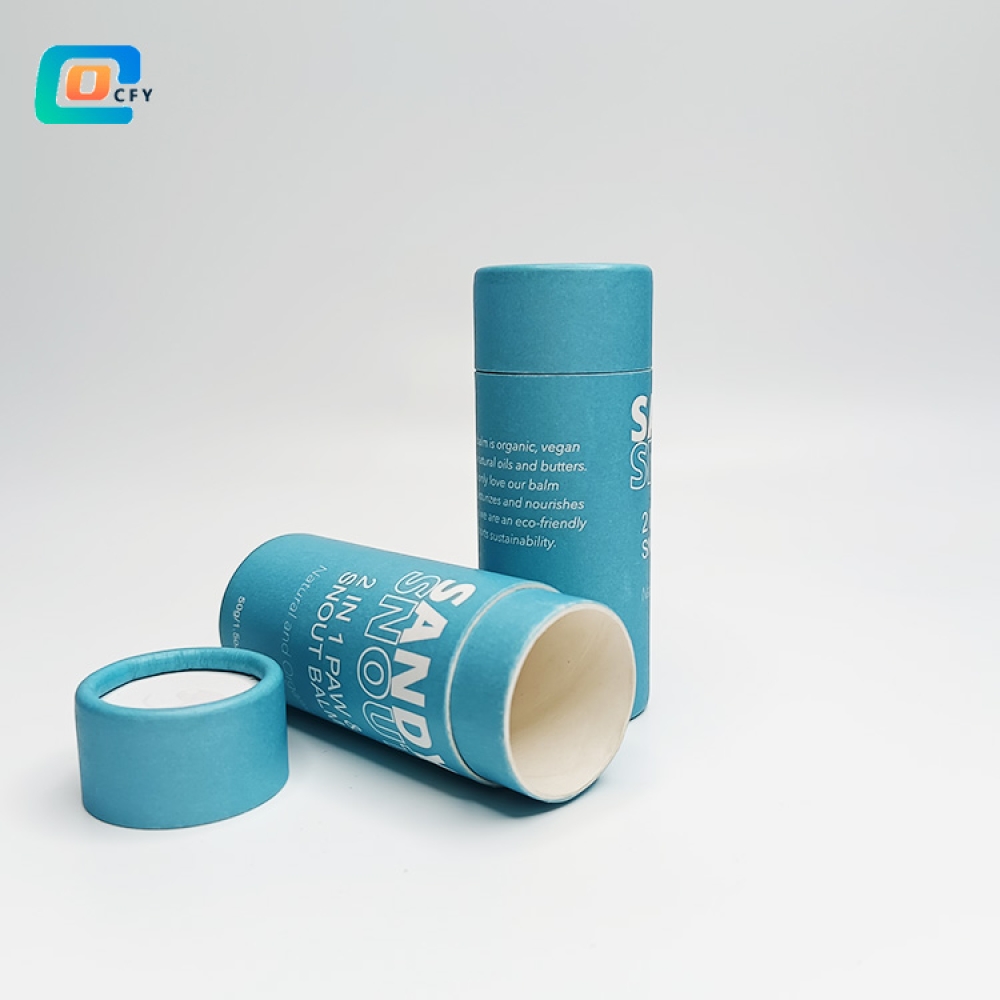 All-in-one skin & coat bundle paw snout balm push up paper container for pets cat and dog body care twist-up deodorant paper tube packaging