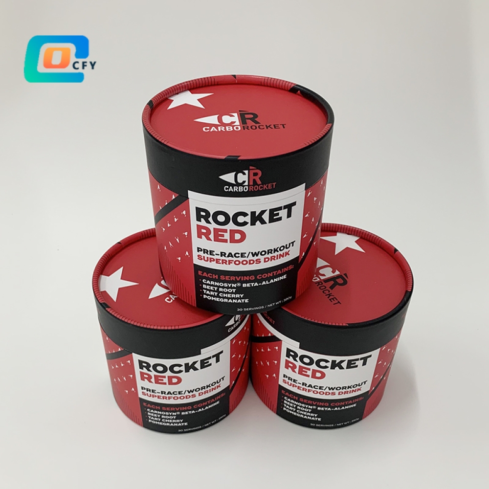 Food Grade Canister Paper Tube for Beauty Collagen Powder Coffee Cylinder Packaging loose leaf tea with aluminum foil inside