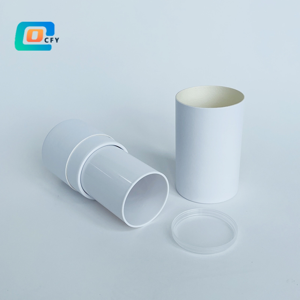 Empty 5g 8g 15g 50g Twist up deodorant lip balm packaging Cardboard cylinder container Cosmetic sure Deodorant solid perfume