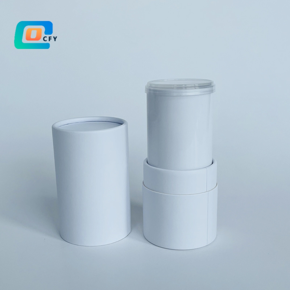 Empty 5g 8g 15g 50g Twist up deodorant lip balm packaging Cardboard cylinder container Cosmetic sure Deodorant solid perfume