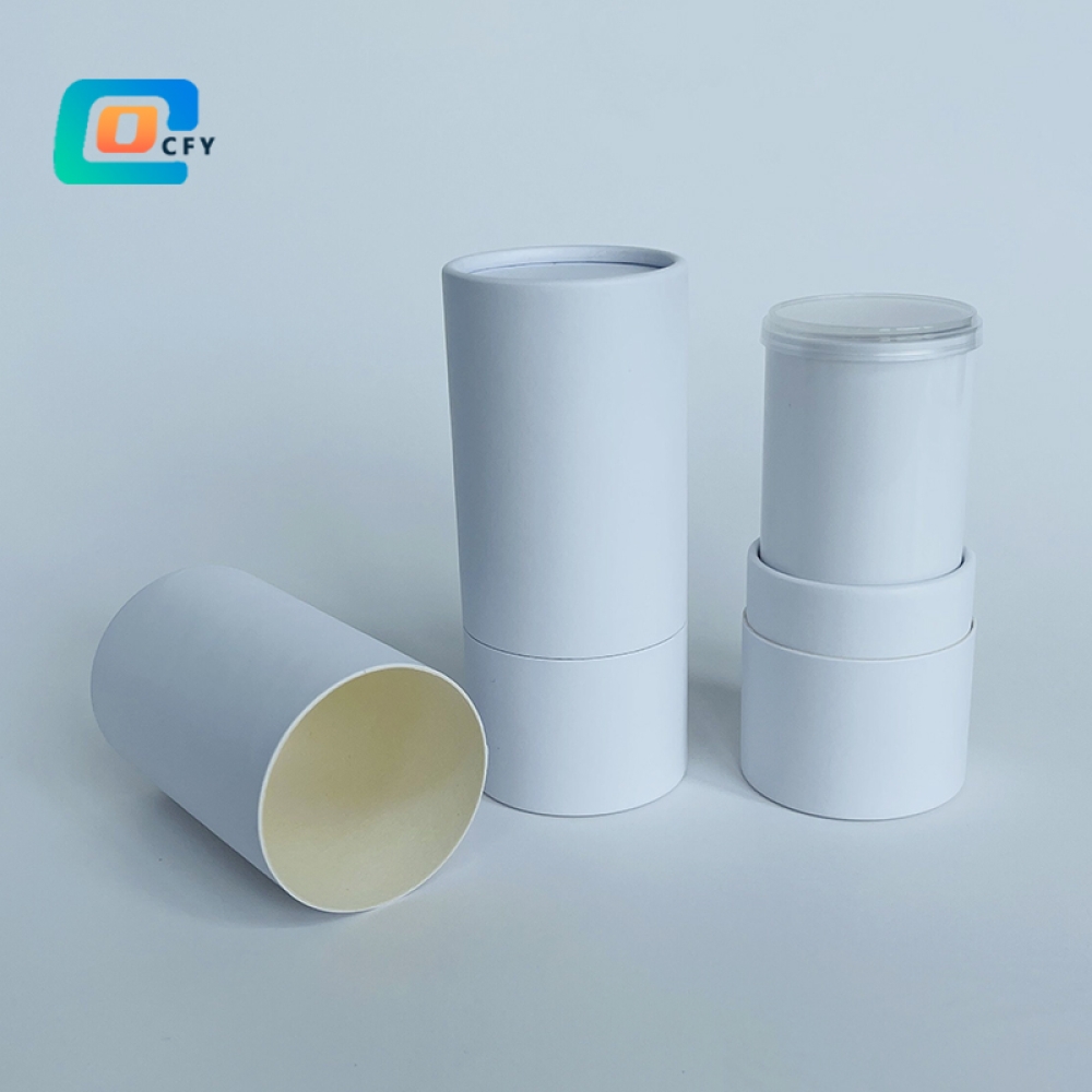 Empty 5g 8g 15g 50g Twist up deodorant lip balm packaging Cardboard cylinder container Cosmetic sure Deodorant solid perfume