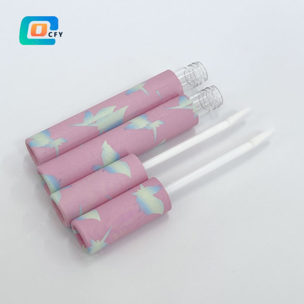 3.5ml custom liquid lip gloss paper tubes luxury cylinder mascara bottle empty eyeliner lipstick container cosmetic packaging