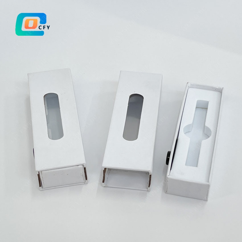 Custom CR Paper Slide Box Display Window Child Resistant Paper Box CR Containers Paper Packaging Box Drawer for extracts and cartridges