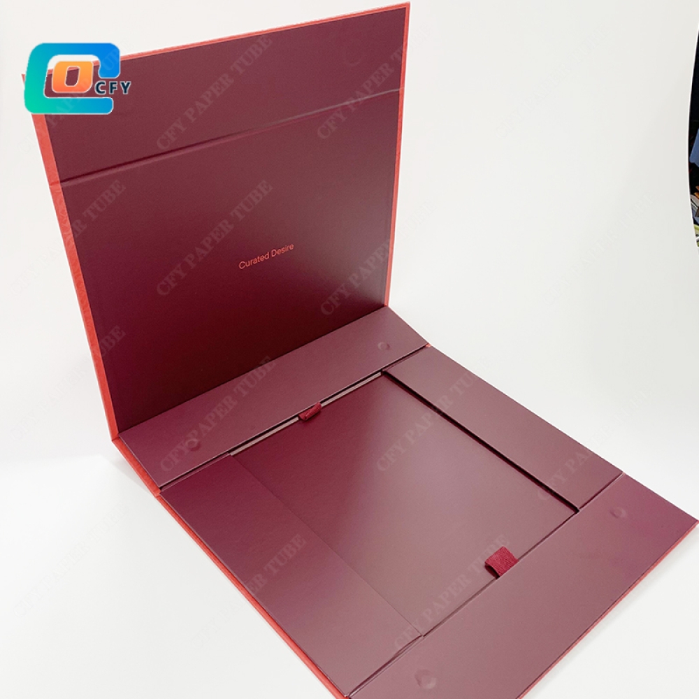 Wholesale Custom Premium Gift Box Luxury Large Package Cardboard Paper Magnetic Foldable Packaging Box with ribbon and UV finish