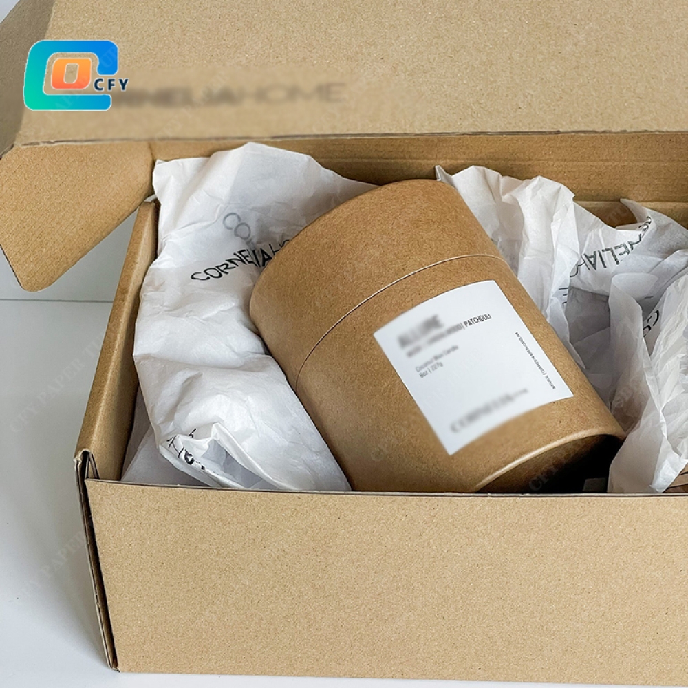 Custom Cardboard Tube Wax Candles gift set Packaging Boxes reed diffuser kraft Cylinder paper tubes