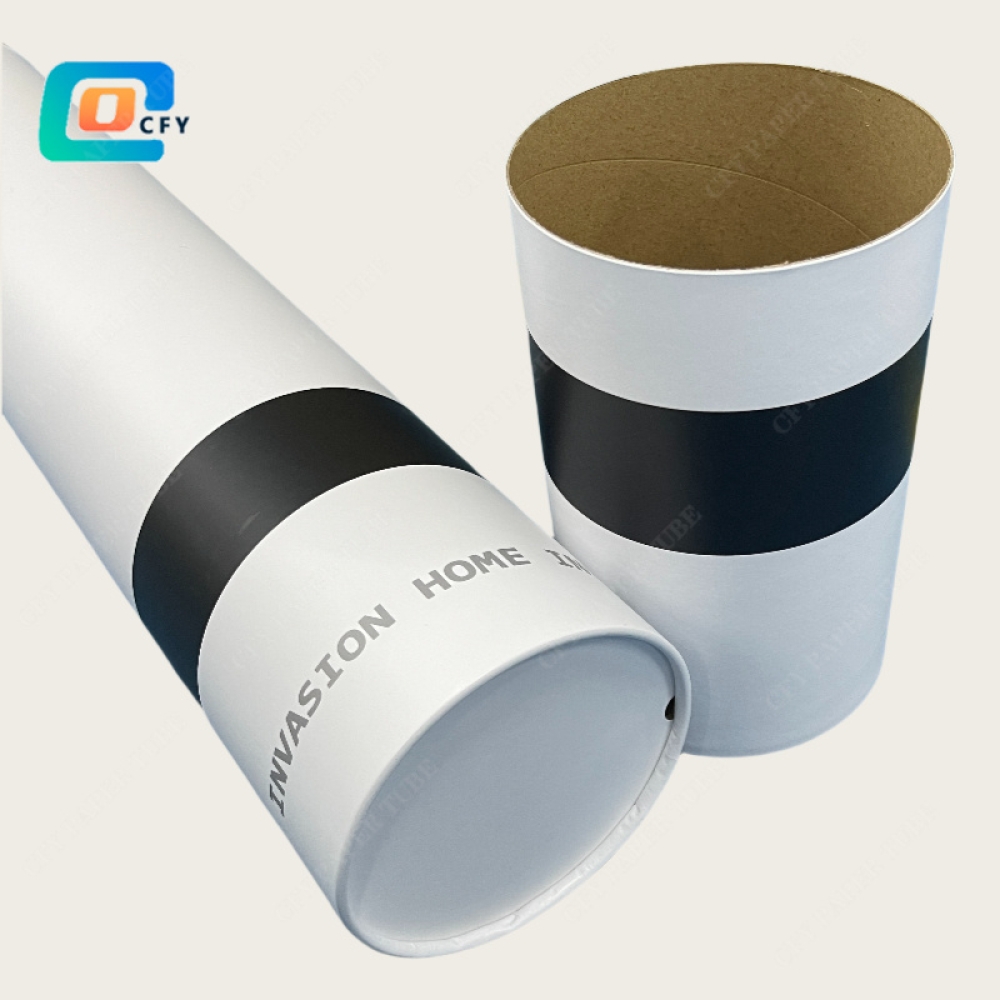 Custom Eco Friendly rug mat pad cushion packaging Tube Poster Paper Cardboard Packaging Cylinder paper box for Artwork Painting