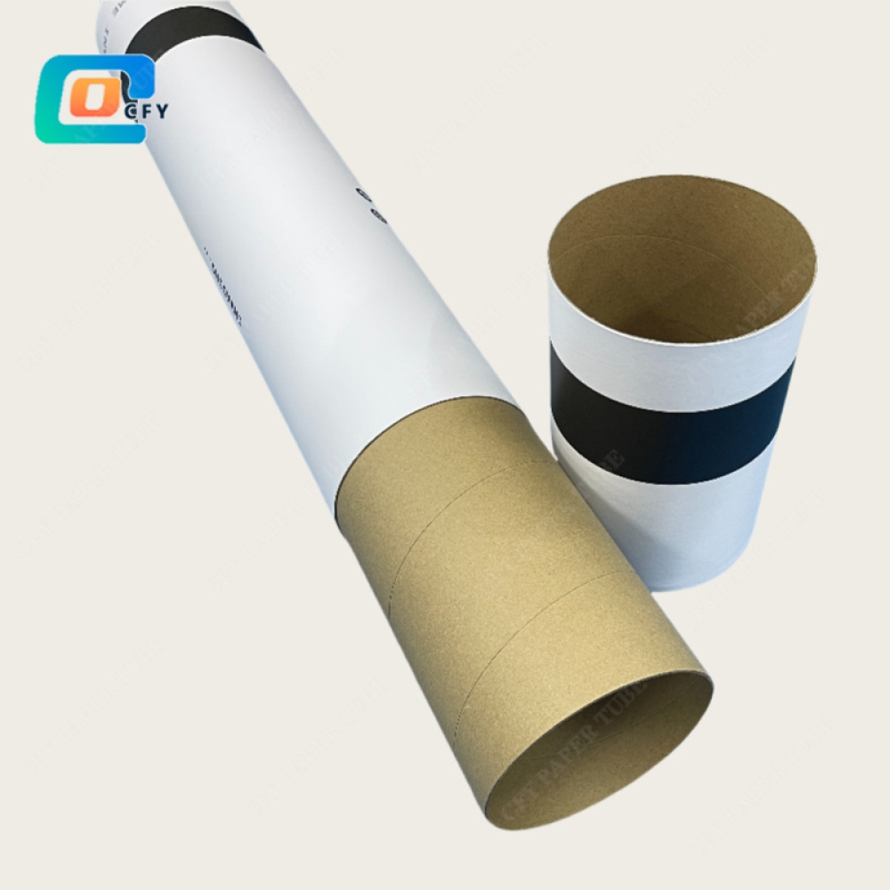 Custom Eco Friendly rug mat pad cushion packaging Tube Poster Paper Cardboard Packaging Cylinder paper box for Artwork Painting