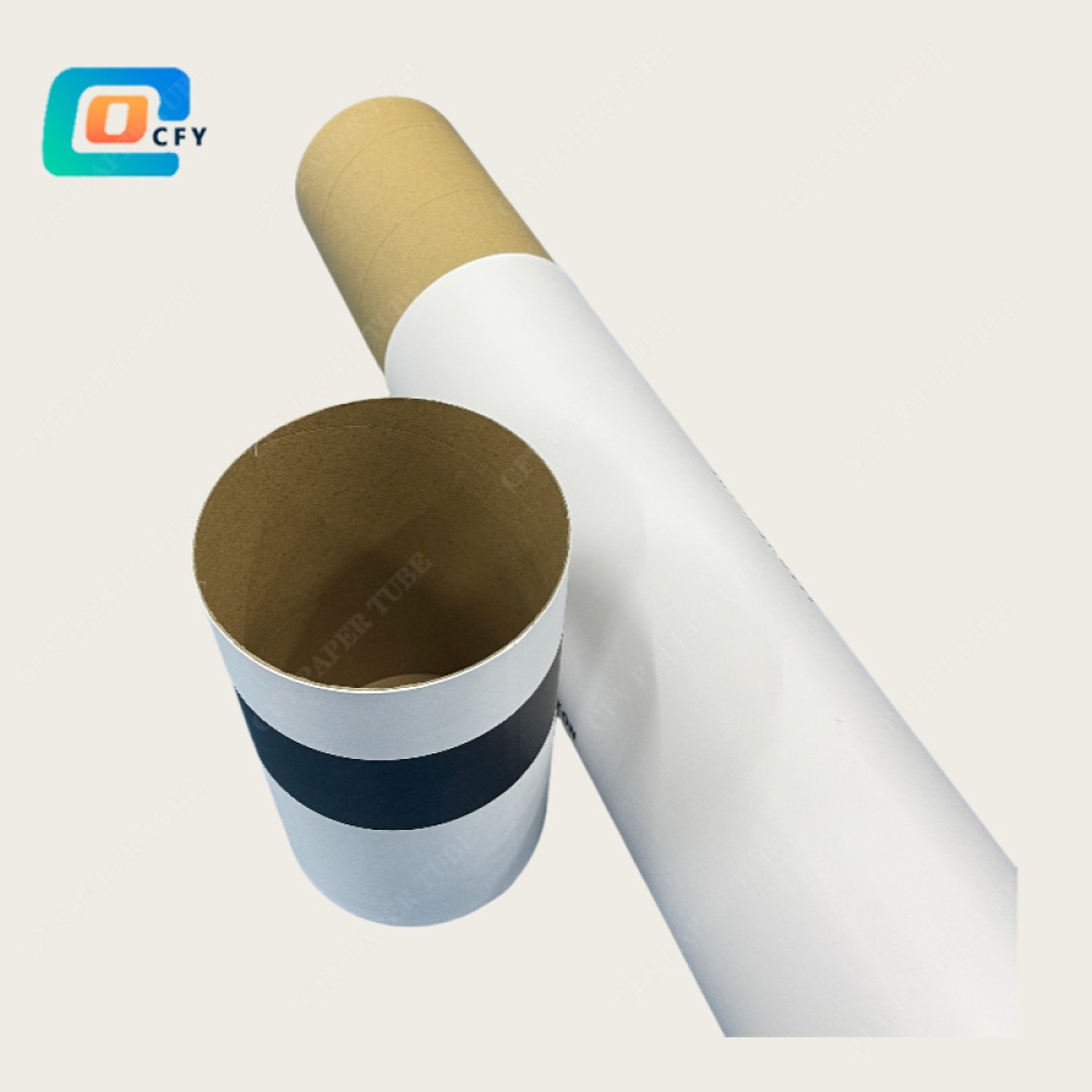 Custom Eco Friendly rug mat pad cushion packaging Tube Poster Paper Cardboard Packaging Cylinder paper box for Artwork Painting