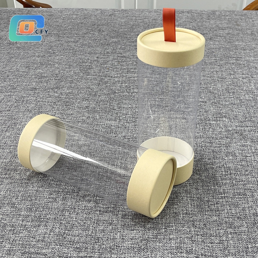 Eco-friendly cosmetic make up brushes paper tube packaging with ribbon Cardboard Box manufacturer