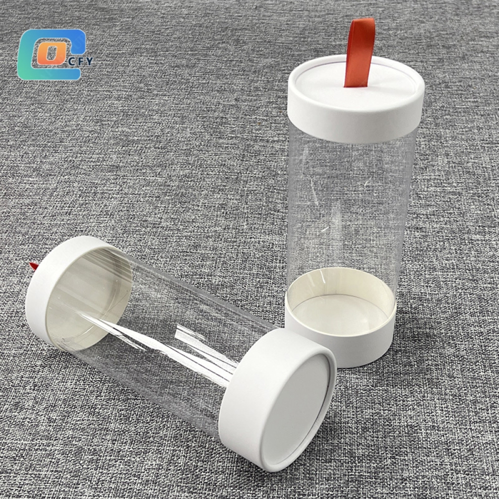 Eco-friendly cosmetic make up brushes paper tube packaging with ribbon Cardboard Box manufacturer