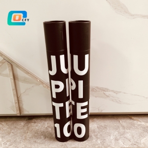 China manufacturer of Super long poster packaging Kraft mailing tubes black Custom printing cardboard paper tubes for painting