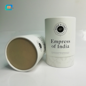 factory Recyclable food safe Containers custom size tube box craft paper tube for tea cardboard tea tubes with logo printed