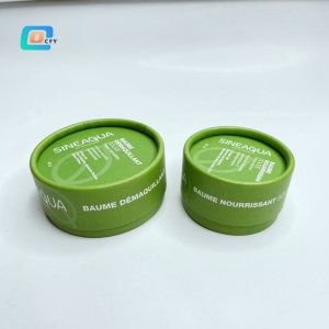 China Factory Custom Biodegradable Deodorant Paper Jar Lip Balm Paper Tube for Cosmetic Containers Packaging